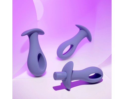 Набор анальных пробок с вибропулей Hole Punch Plug Set