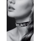 Чокер с надписью Slave COLLIER STRASS SLAVE CUIR BOVIN