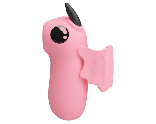 Вакуумный мини-стимулятор на палец, с электростимуляцией, Magic Devil, розовый