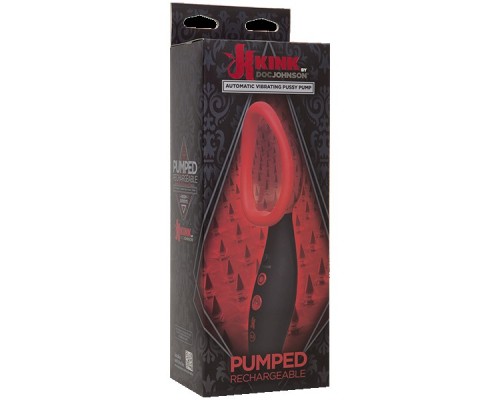 2408-01 BX DJ ЭМ/ Автоматическая женская вибропомпа Kink - Pumped - Rechargeable Automatic Vibrating