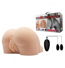 Мастурбатор вагина-анус с вибрацией догги-стайл Crazy Bull