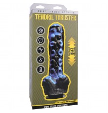 Секс-машина мини на присоске Tendril Thruster, чёрно-синяя