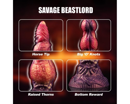 Savage Beastlord, фаллоимитатор на присоске, серии Power Monsters, 24 см
