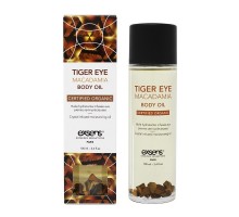 Органическое массажное масло с камнями TIGER EYE MACADAMIA 