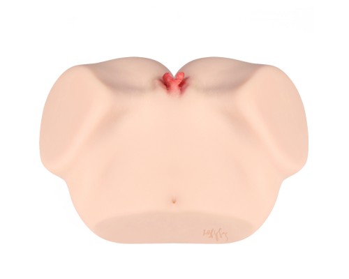 Jenny Onahole Real Vagina Мастурбатор полуторс с двойным слоем, с вибрацией