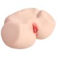 Jenny Onahole Real Vagina Мастурбатор полуторс с двойным слоем, с вибрацией