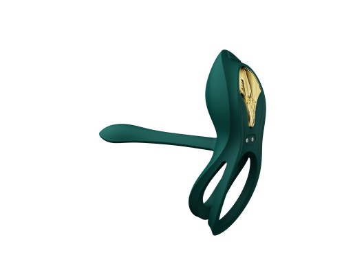 Эрекционное виброкольцо с пультом BAYEK, зелёное