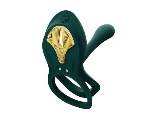 Эрекционное виброкольцо с пультом BAYEK, зелёное