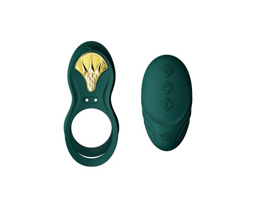 Эрекционное виброкольцо с пультом BAYEK, зелёное