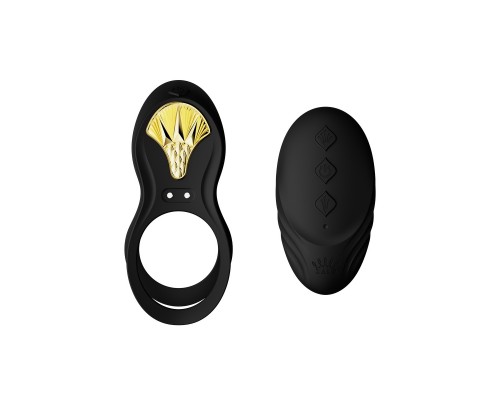 Эрекционное виброкольцо с пультом BAYEK, чёрное