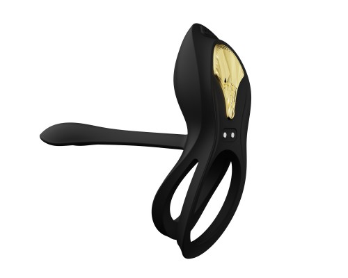 Эрекционное виброкольцо с пультом BAYEK, чёрное