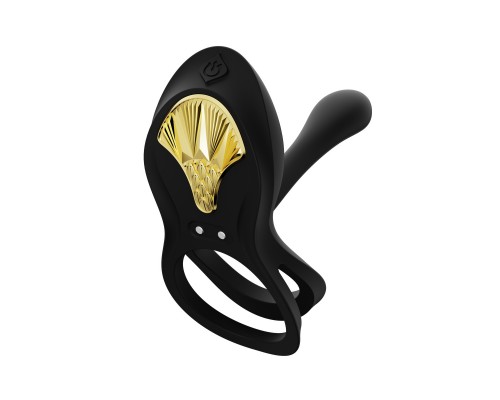 Эрекционное виброкольцо с пультом BAYEK, чёрное