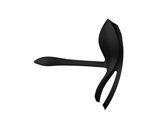 Эрекционное виброкольцо с пультом BAYEK, чёрное