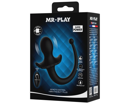 Анальная вибропробка с пультом