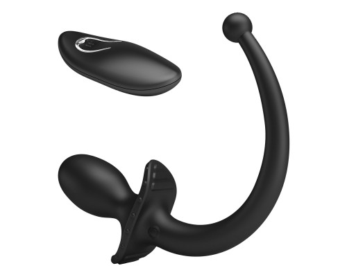 Анальная вибропробка с пультом