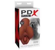 Мастурбатор вагина и анус PDX Plus Pick Your Pleasure Stroker Brown