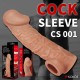 Насадка на фаллос с отверстием для мошонки COCK SLEEVE RES.001