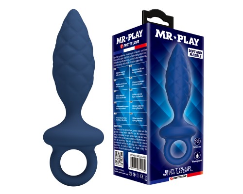 Анальная пробка с кольцом, размер L