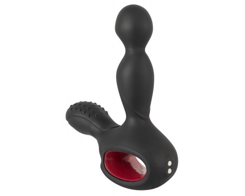 Вибромассажер простаты с нагревом и ротацией Silicone Prostate Plug