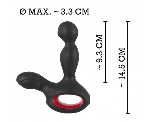 Вибромассажер простаты с нагревом и ротацией Silicone Prostate Plug