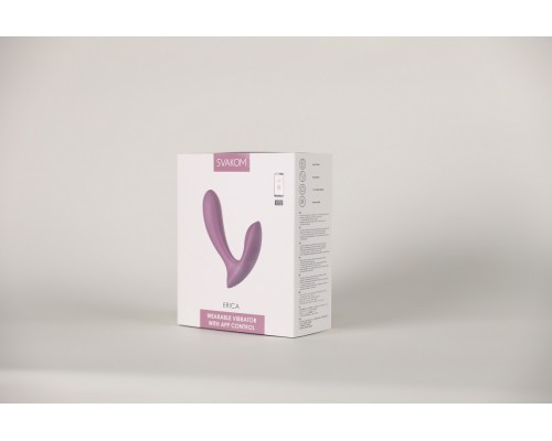 Erica Интерактивный вибромассажер, розовый
