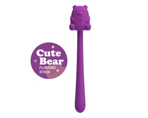 Мини-вибростимулятор Cute Bear, фиолетовый