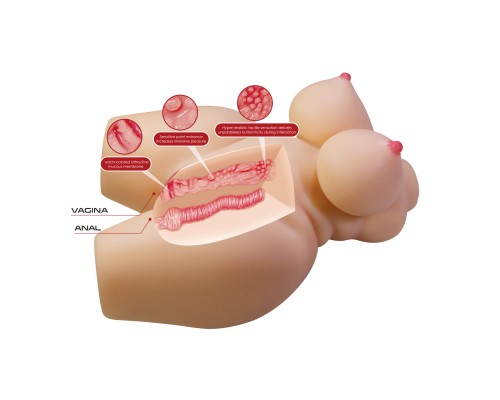 Мастурбатор-торс Grace, вагина и анус