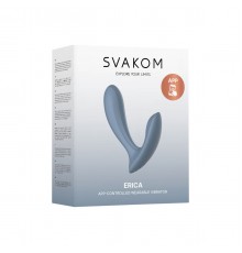 Erica Интерактивный вибромассажер, синий