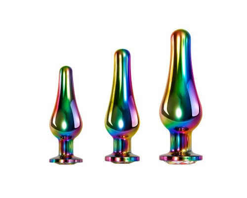 Набор анальных пробок Rainbow Metal Plug Set - яркие ощущения!