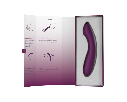 Amy 2 Violet: вибростимулятор с аккумулятором для наслаждения