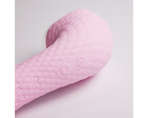 Вибромассажёр с деликатными токами, розовый