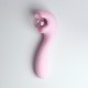 Вибромассажёр с деликатными токами, розовый