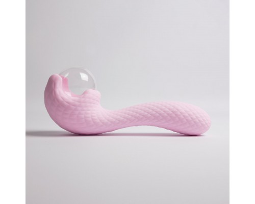 Вибромассажёр с деликатными токами, розовый