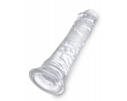 Прозрачный фаллоимитатор на присоске King Cock Clear 8 - интимный товар для наслаждения (70 символов)