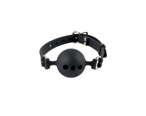 Силиконовый кляп с отверстиями для дыхания - Silicone Breathable Ball Gag Small