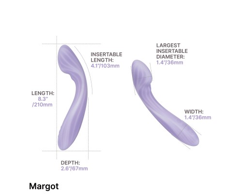 Margot интерактивный вибростимулятор с функцией нагрева 