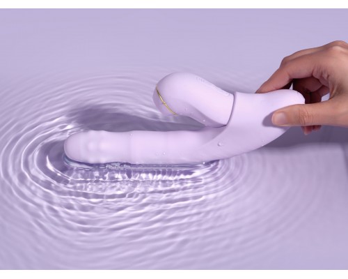 Многофункциональный вибромассажер со съёмным клиторальным пульсатором и приложением DuoGlow