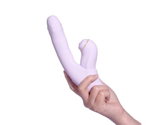 Многофункциональный вибромассажер со съёмным клиторальным пульсатором и приложением DuoGlow