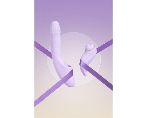 Многофункциональный вибромассажер со съёмным клиторальным пульсатором и приложением DuoGlow