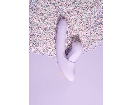 Многофункциональный вибромассажер со съёмным клиторальным пульсатором и приложением DuoGlow