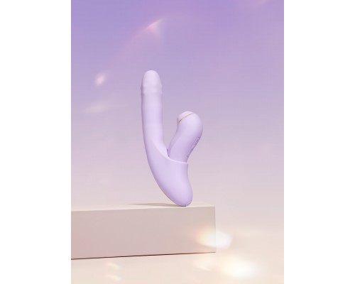 Многофункциональный вибромассажер со съёмным клиторальным пульсатором и приложением DuoGlow