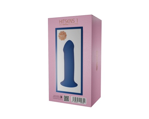 Дилдо на присоске с двойной плотностью Hitsens S01 Blue