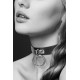 Чокер с кольцом черный COLLIER FETISH NOIR