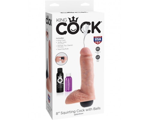 Фаллоимитатор King Cock 8 с функцией семяизвержения: купить в интернет-магазине