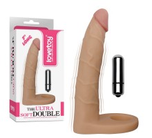 Вибронасадка на пенис The Ultra Soft Double-Vibrating
