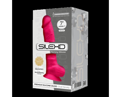 SileXD Фаллоимитатор на присоске MODEL 1 (7), фуксия - уникальное удовольствие в интимных играх