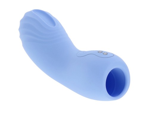 Вибромассажёр рельефный на палец Good Point