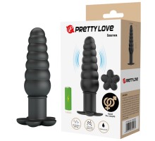 Анальная вибропробка ребристая Imron