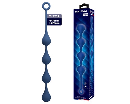 Анальная ёлочка с кольцом, размер L