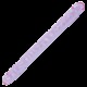 Двусторонний дилдо фиолетовый Crystal Jellies 18 Double Dong - Purple
